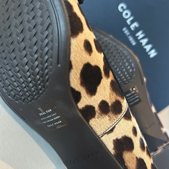 NEW Cole Haan Tali Bow Pump Ocelot Print - Size 7.5 - Picture 6 of 6